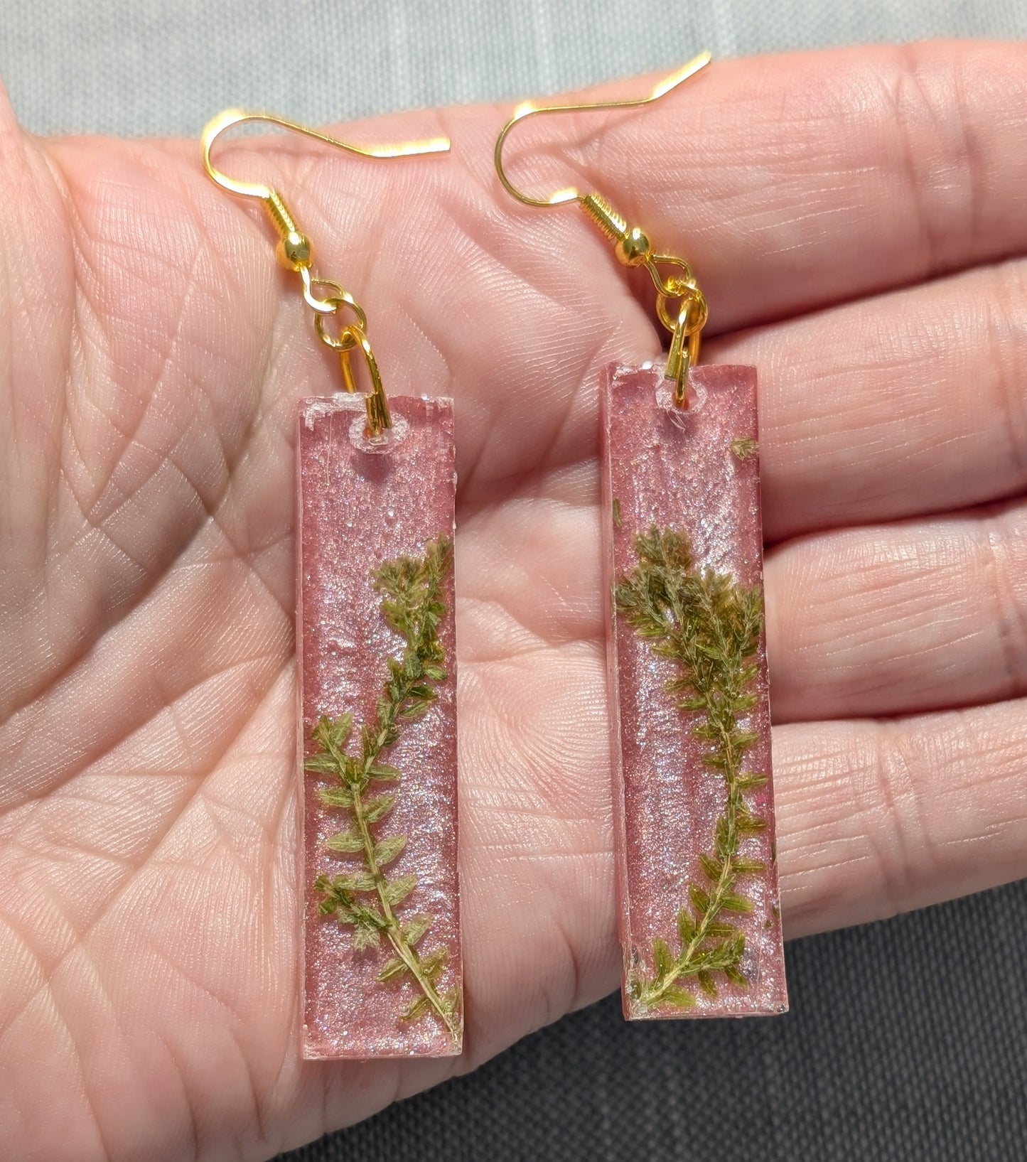 Green moss Earrings