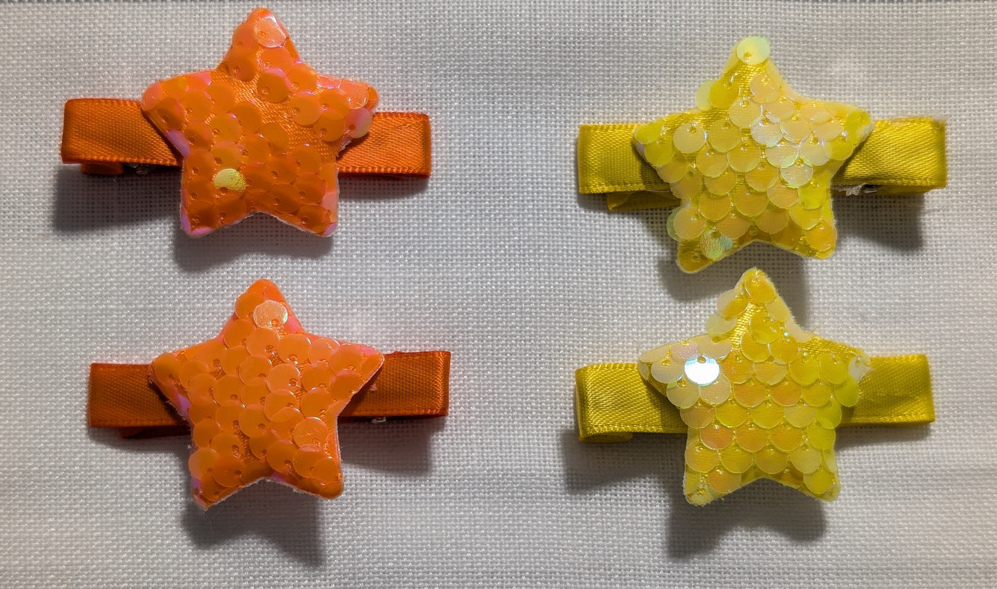 Star Sequin Hairclips