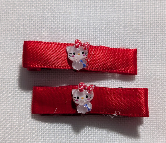 Small Kitty Hairclips