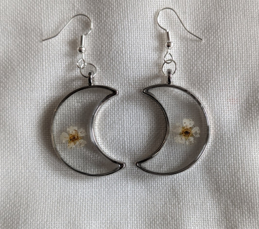 Moon Flower Earrings