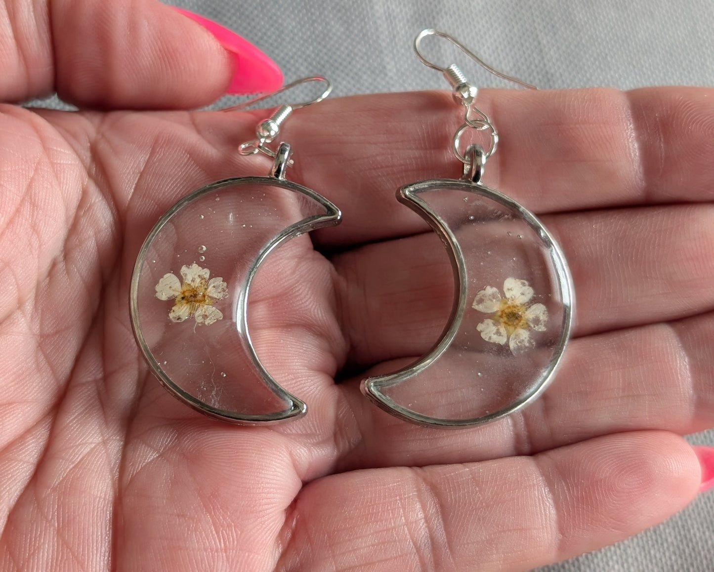 Moon Flower Earrings